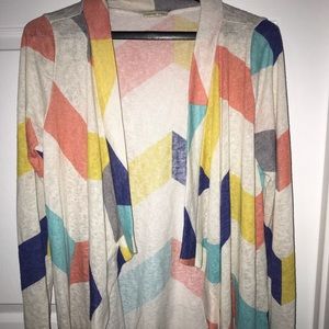 Boutique lightweight handkerchief front cardigan